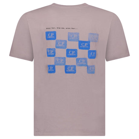 C.P. Company Logo - Print Jersey T-Shirt in Lavender - Boinclo - Outlet Sale Under Retail