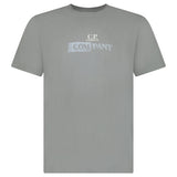 CP Company Logo T-Shirt in Smoked Pearl Grey - Boinclo - Outlet Sale Under Retail