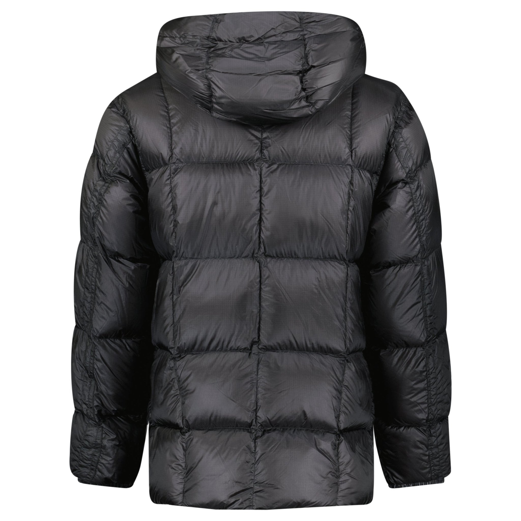CP Company Long D.D. Shell Lens Down Jacket Black - Outlet Sale