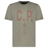 CP Company Mercerized 30/2 Jersey Sailor T-Shirt in Fallen Rock - Boinclo - Outlet Sale Under Retail