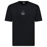 CP Company Mercerized 30/2 Jersey Twisted Small Logo T-Shirt Black - Boinclo - Outlet Sale Under Retail