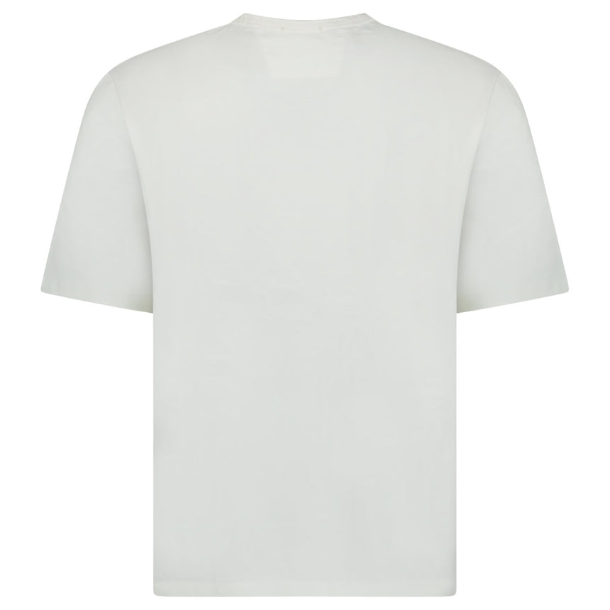 CP Company Mercerized Jersey 30/2 Twisted T-Shirt in Gauze White - Boinclo - Outlet Sale Under Retail
