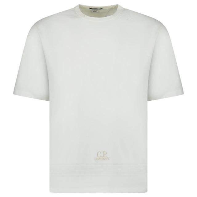 CP Company Mercerized Jersey 30/2 Twisted T-Shirt in Gauze White - Boinclo - Outlet Sale Under Retail