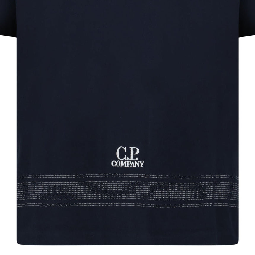 CP Company Mercerized Jersey 30/2 Twisted T-Shirt in Navy Blue - Boinclo - Outlet Sale Under Retail