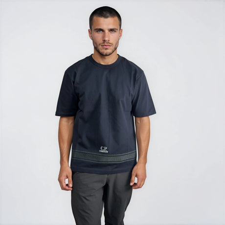 CP Company Mercerized Jersey 30/2 Twisted T-Shirt in Navy Blue - Boinclo - Outlet Sale Under Retail