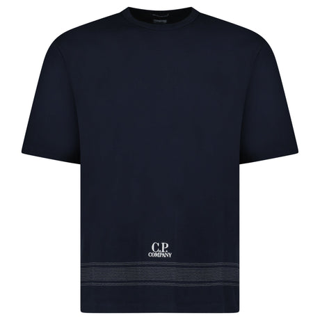 CP Company Mercerized Jersey 30/2 Twisted T-Shirt in Navy Blue - Boinclo - Outlet Sale Under Retail