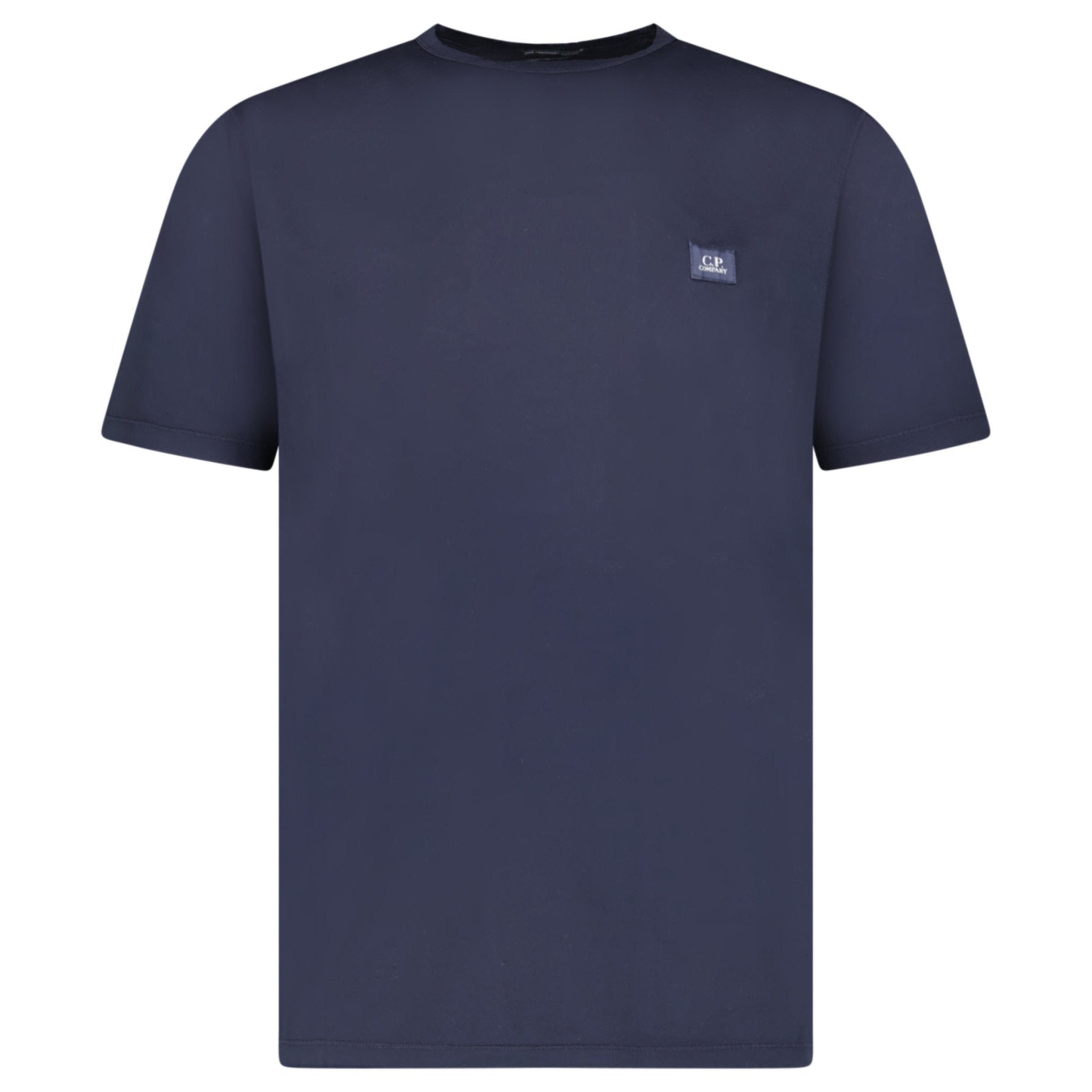 Color variation of CP Company Mercerized Jersey 70/2 Gasato Patch T-Shirt in Navy