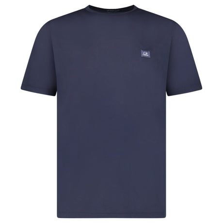 C.P. Company Mercerized Jersey 70/2 Gasato Patch T-Shirt in Navy - Boinclo - Outlet Sale Under Retail