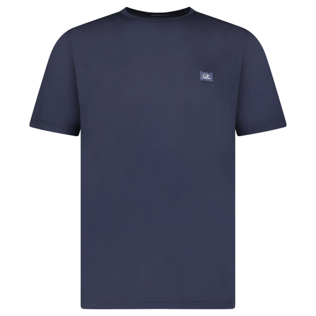 C.P. Company Mercerized Jersey 70/2 Gasato Patch T-Shirt in Navy - Boinclo - Outlet Sale Under Retail