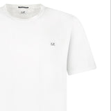 CP Company Mercerized Jersey 70/2 Gasato Patch T-Shirt in White - Boinclo - Outlet Sale Under Retail