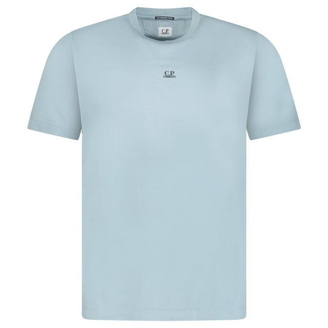 CP Company Mercerized Jersey 70/2 Gasato T-Shirt in Sliver Blue - Boinclo - Outlet Sale Under Retail