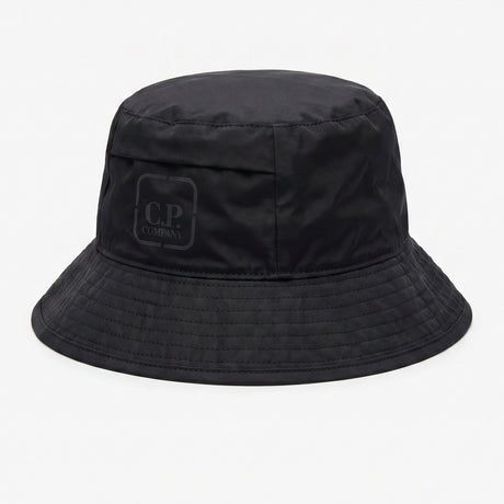 CP Company Metropolis Series Baffled Bucket Hat in Black - Boinclo - Outlet Sale Under Retail