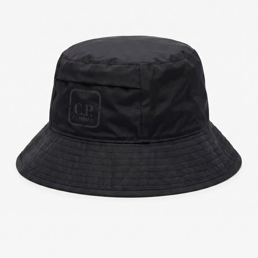 CP Company Metropolis Series Baffled Bucket Hat in Black - Boinclo - Outlet Sale Under Retail