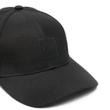 CP Company Metropolis Series Polyester Twill Logo Cap Black - Boinclo - Outlet Sale Under Retail