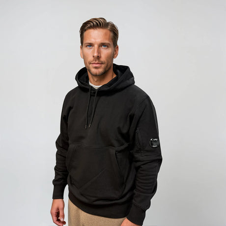 CP Company Micro Lens Diagonal Raised Hoodie Black - Boinclo - Outlet Sale Under Retail