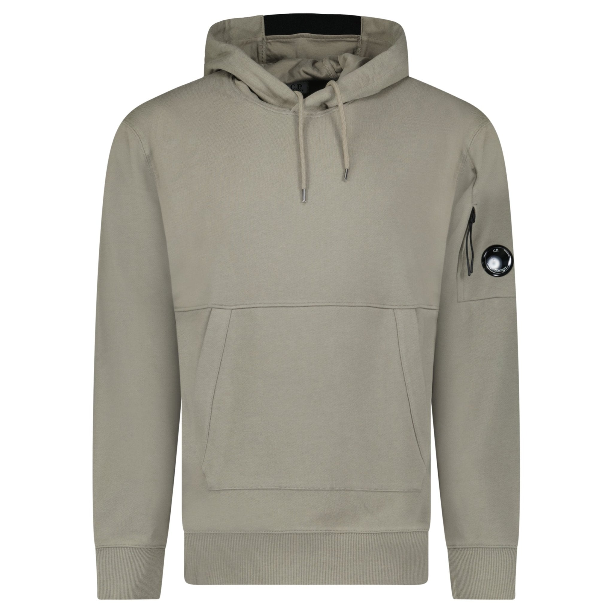 Color variation of CP Company Micro Lens Diagonal Raised Hoodie Fallen Rock