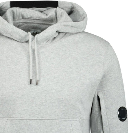 CP Company Micro Lens Diagonal Raised Hoodie Grey