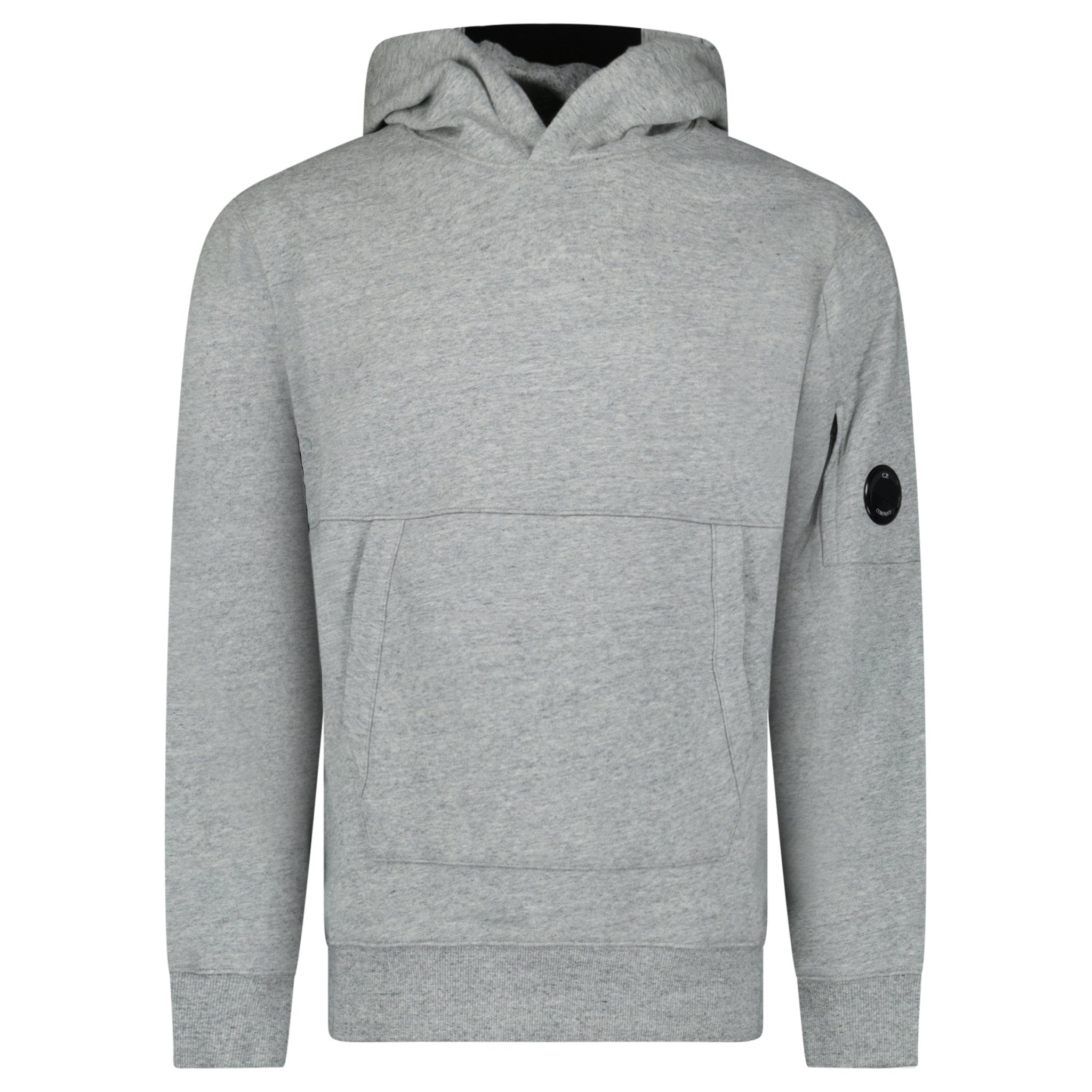 Color variation of CP Company Micro Lens Diagonal Raised Hoodie Grey Stone