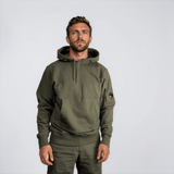 CP Company Micro Lens Diagonal Raised Hoodie Ivy Green - Boinclo - Outlet Sale Under Retail