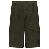 CP Company Micro - Reps Boxy Lens Shorts in Khaki Green - Boinclo - Outlet Sale Under Retail