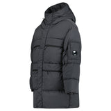 CP Company Nycra - R Hooded Long Down Jacket Dark Shadow - Boinclo - Outlet Sale Under Retail