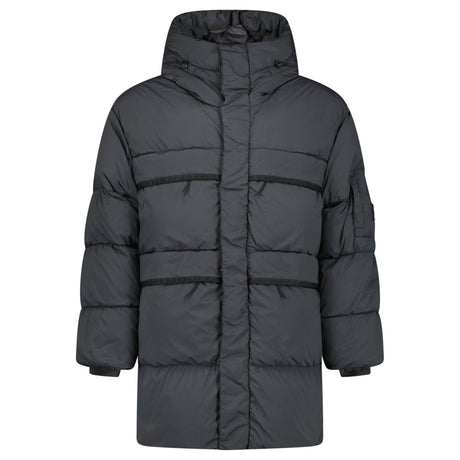 CP Company Nycra - R Hooded Long Down Jacket Dark Shadow - Boinclo - Outlet Sale Under Retail