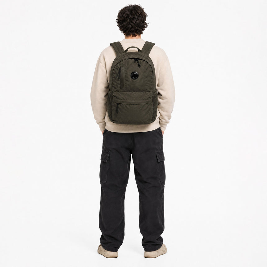 CP Company Nylon B Lens Rucksack in Ivy Green - Boinclo - Outlet Sale Under Retail