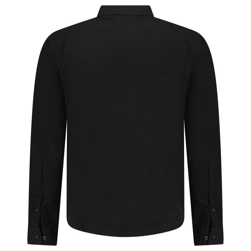 CP Company Organic Gabardine Long Sleeve Lens Overshirt in Black - Boinclo - Outlet Sale Under Retail
