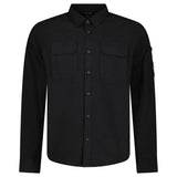 CP Company Organic Gabardine Long Sleeve Lens Overshirt in Black - Boinclo - Outlet Sale Under Retail