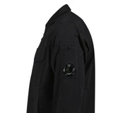 CP Company Organic Gabardine Long Sleeve Lens Overshirt in Black - Boinclo - Outlet Sale Under Retail
