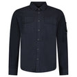 CP Company Organic Gabardine Long Sleeve Lens Overshirt in Navy Blue - Boinclo - Outlet Sale Under Retail