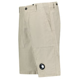 CP Company Ottoman Lens Bermuda Shorts in Vintage Khaki - Boinclo - Outlet Sale Under Retail