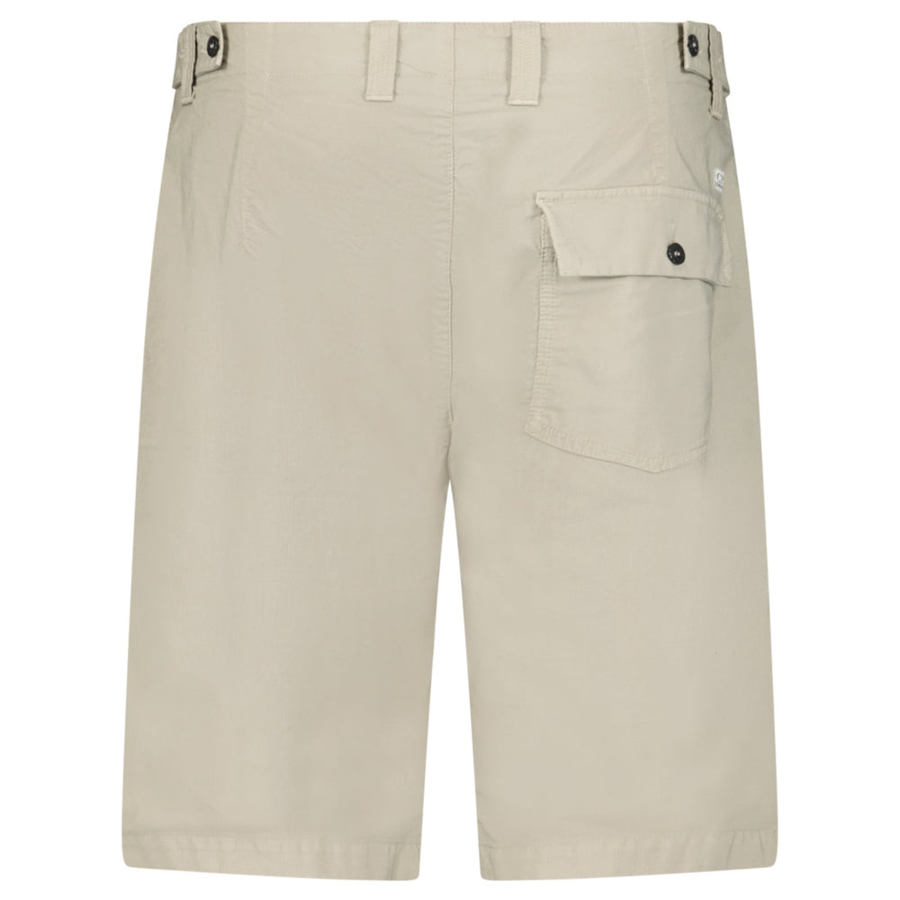 CP Company Ottoman Lens Bermuda Shorts in Vintage Khaki - Boinclo - Outlet Sale Under Retail