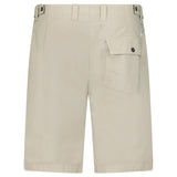 CP Company Ottoman Lens Bermuda Shorts in Vintage Khaki - Boinclo - Outlet Sale Under Retail