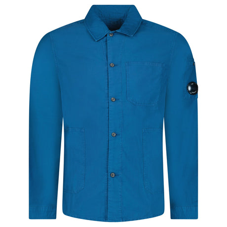 CP Company Ottoman Workwear Shirt in Blue - Boinclo - Outlet Sale Under Retail