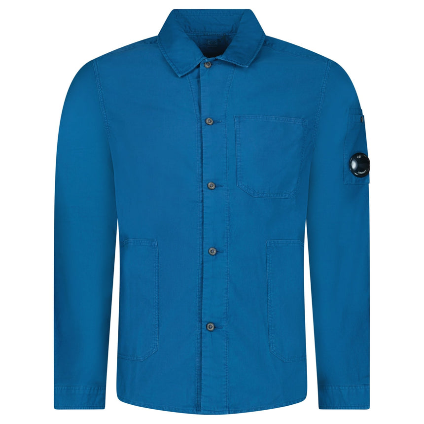 CP Company Ottoman Workwear Shirt in Blue - Boinclo - Outlet Sale Under Retail