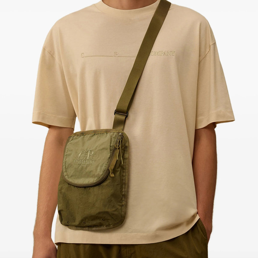 CP Company Plain Paper Touch Messenger Bag Military Green - Boinclo - Outlet Sale Under Retail