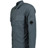 CP Company 'Popeline' Cotton Overshirt Dark Grey