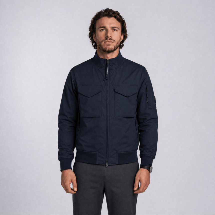 CP Company Pro - Tek Bomber Lens Jacket in Navy - Boinclo - Outlet Sale Under Retail