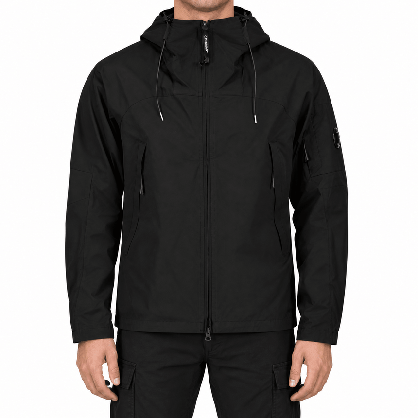 CP Company Pro-Tek Hooded Lens Jacket in Black - Boinclo - Outlet Sale Under Retail