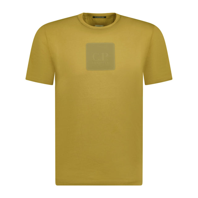 CP Company Rubber Logo T-Shirt Cumin - Boinclo ltd - Outlet Sale Under Retail