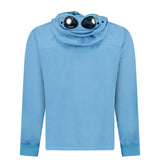 CP Company Shell - R Fleece Goggle Jacket Aegean Blue - Boinclo - Outlet Sale Under Retail