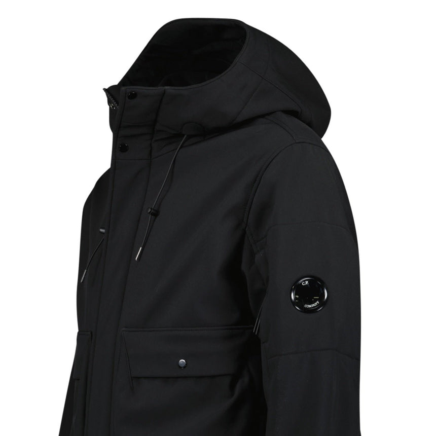 CP Company Shell - R Hooded Lens Parka Jacket Black - Boinclo - Outlet Sale Under Retail