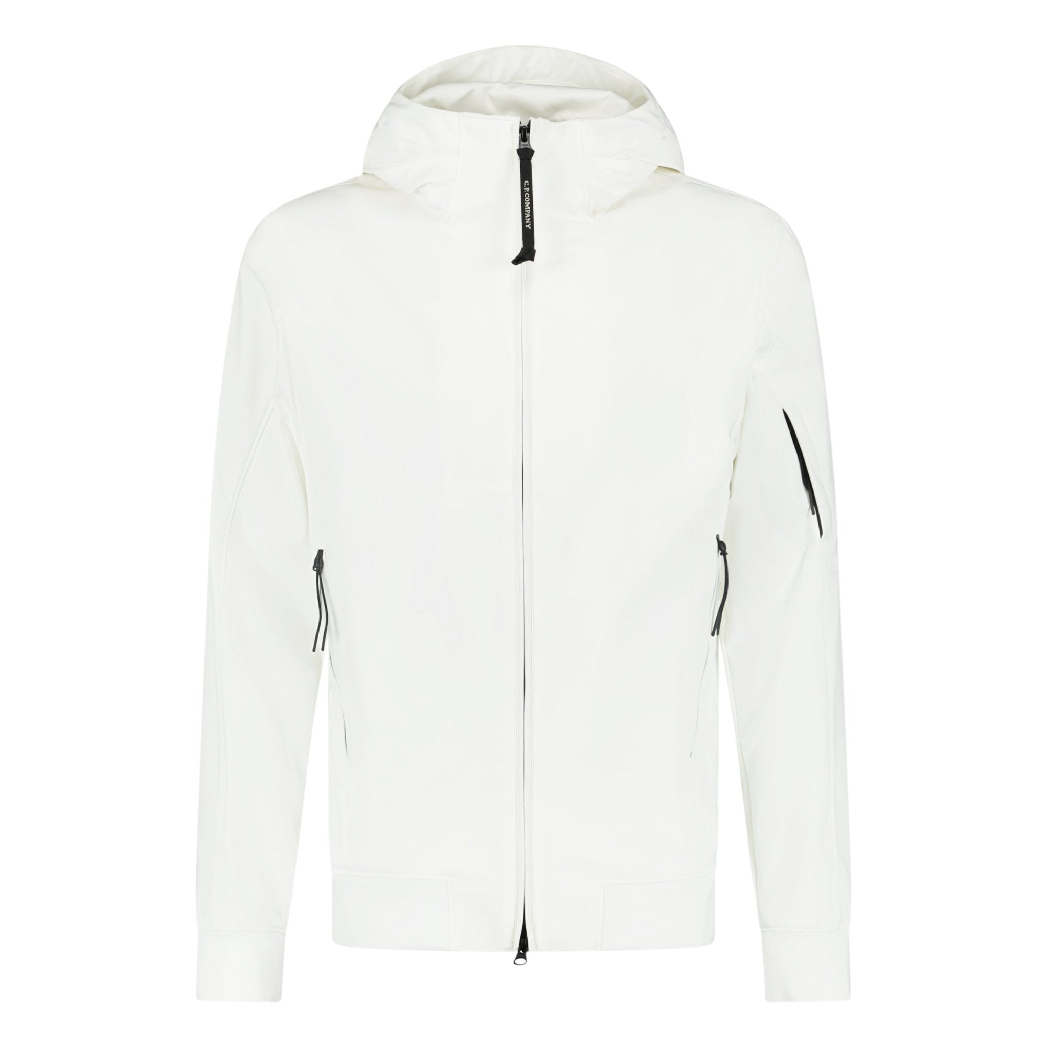 CP Company Softshell Arm Lens Jacket White Outlet Sale Always