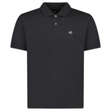 CP Company Stretch Piquet Short Sleeve Polo in Black - Boinclo - Outlet Sale Under Retail