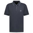 CP Company Stretch Piquet Striped Collar Polo Shirt Black Sand - Boinclo - Outlet Sale Under Retail