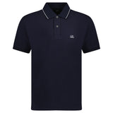 CP Company Stretch Piquet Striped Collar Polo Shirt Navy - Boinclo - Outlet Sale Under Retail