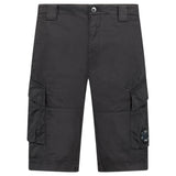 CP Company Stretch Sateen Cargo Lens Shorts in Black - Boinclo - Outlet Sale Under Retail