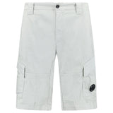 CP Company Stretch Sateen Cargo Lens Shorts in Blue Fox - Boinclo - Outlet Sale Under Retail
