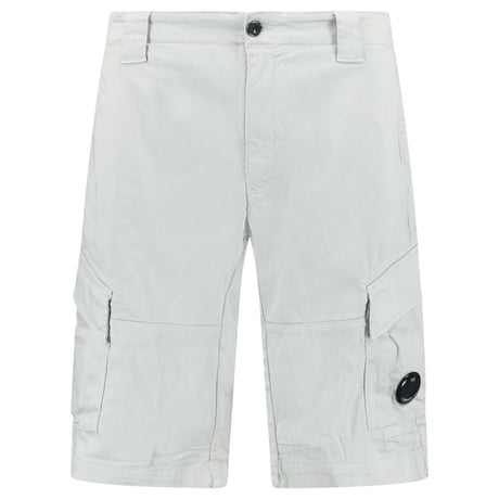 CP Company Stretch Sateen Cargo Lens Shorts in Blue Fox - Boinclo - Outlet Sale Under Retail